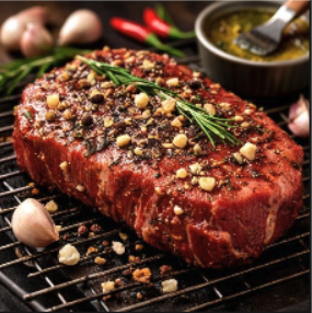Garlic & Pepper Marinated Beef Steak